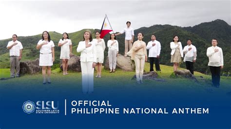 slsu hymn|SLSU's Official Philippine National Anthem .